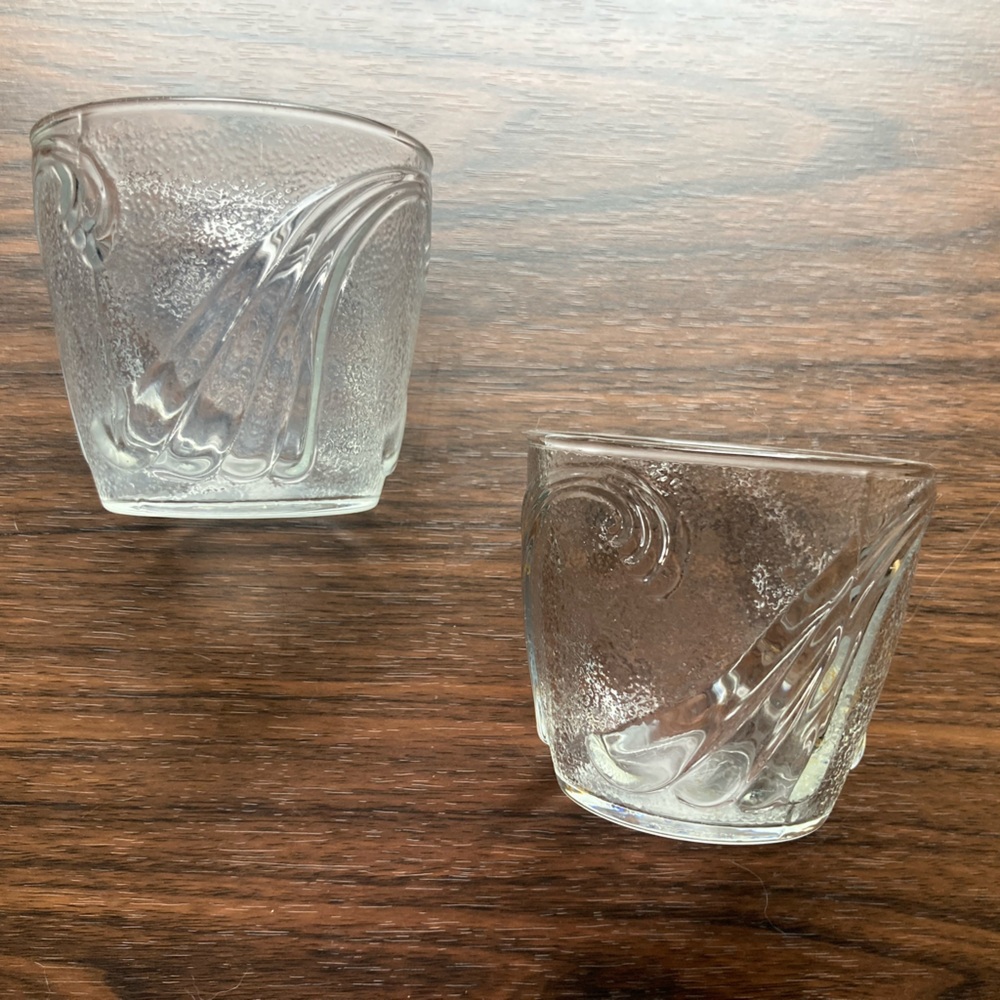 MCM Anchor Hocking Wave Pattern Glasses